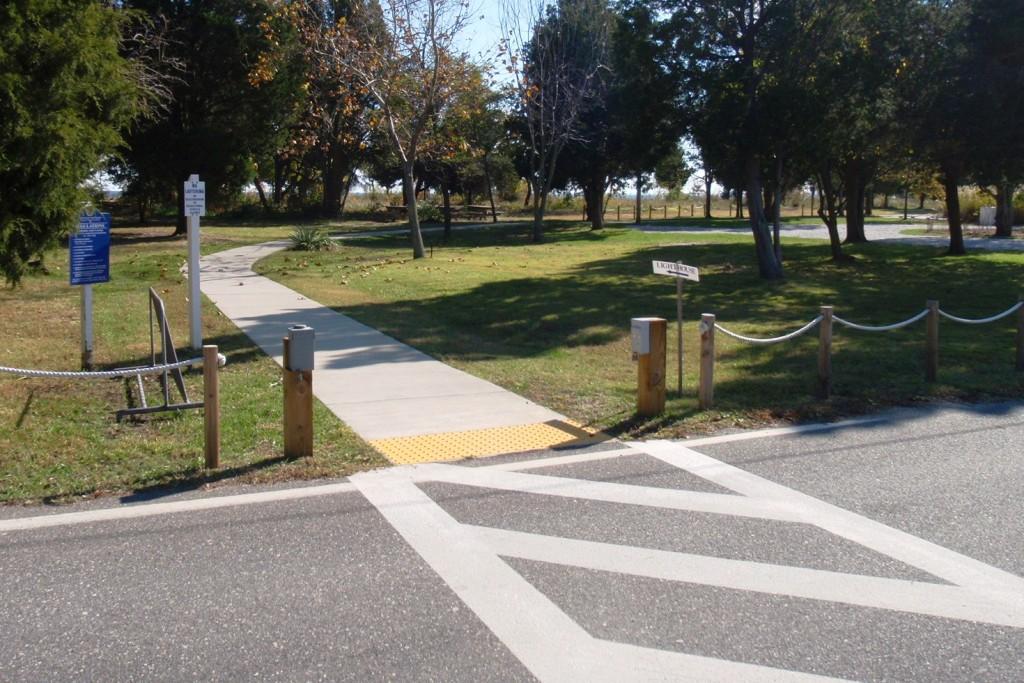 ADA compliant pedestrian crossing for historic park on the Chesapeake Bay and Potomac River in St. Mary's County